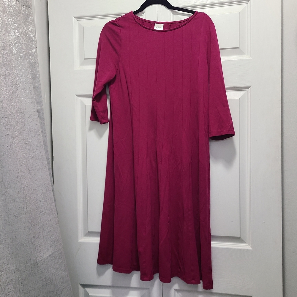 Blair Fuchsia Long Sleeve‎ Dress